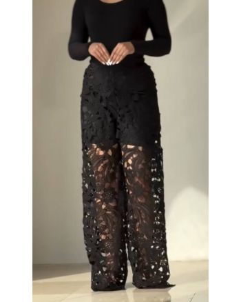 شلوار زنانه مجلسی گیپور محنا