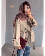 بارانی آستردار زنانه کوتاه هینا