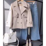 بارانی آستردار زنانه کوتاه هینا