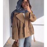 بارانی زنانه کتان آستردار رایس