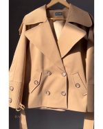 بارانی زنانه کتان آستردار رایس