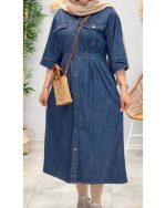 پیراهن لی زنانه آستین سه ربع رویال