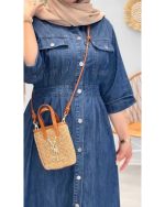 پیراهن لی زنانه آستین سه ربع رویال