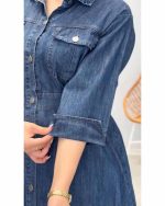 پیراهن لی زنانه آستین سه ربع رویال