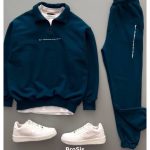 ست مردانه دورس نیم زیپ جاگر نفتی