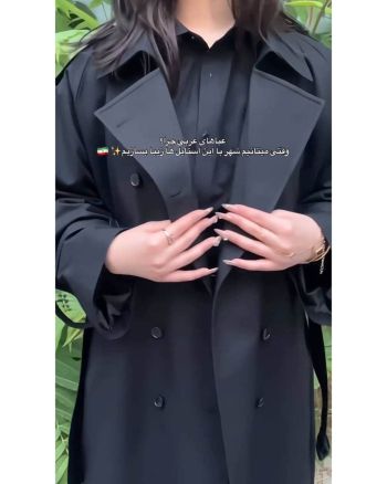 بارانی زنانه بلند ضدآب مایا