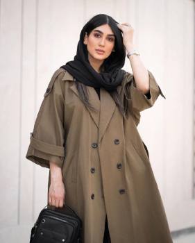 ترنچ کت بلند ضدآب خزان