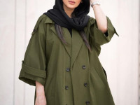 ترنچ کت بلند ضدآب خزان