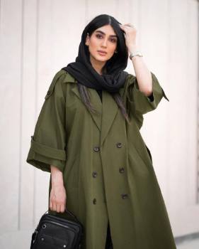 ترنچ کت بلند ضدآب خزان