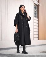 ترنچ کت بلند ضدآب خزان