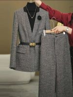 ست کت شلوار زنانه پاییزی آنیا - تصویر 3