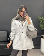 بارانی کمرگت سه دکمه هلیوم - تصویر 2