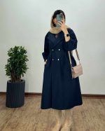 بارونی زنانه بلند ضدآب سمن - تصویر 4