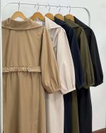 بارونی زنانه بلند ضدآب سمن - تصویر 7