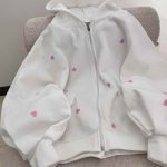 سویشرت قلبی دخترانه پفکی