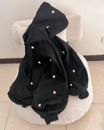 سویشرت قلبی دخترانه پفکی