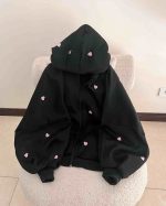 سویشرت قلبی دخترانه پفکی