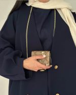 مانتو زنانه بلند شیک سورمه