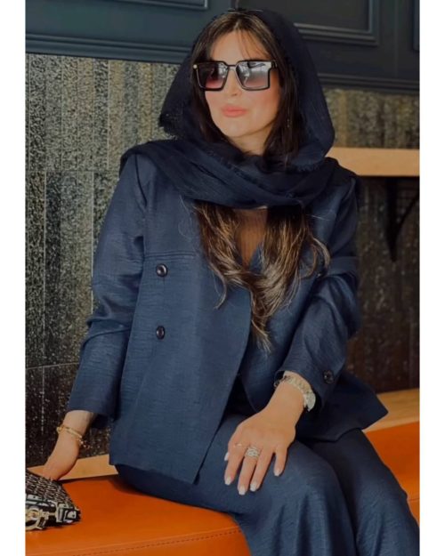 کت کوتاه شلوار فول بگ زنانه نگاه