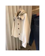 پالتو زنانه کوتاه کلاهدار ستیا - تصویر 3