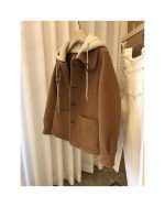 پالتو زنانه کوتاه کلاهدار ستیا - تصویر 2