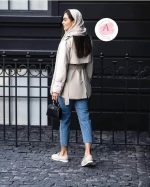 بارونی زنانه کوتاه ضدآب نیاز - تصویر 7