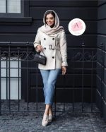 بارونی زنانه کوتاه ضدآب نیاز - تصویر 8