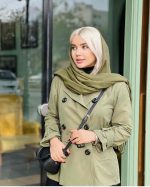 بارونی زنانه کوتاه ضدآب نیاز - تصویر 2