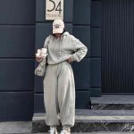 ست زنانه سوییشرت جاگر روبی