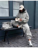 ست زنانه سوییشرت جاگر روبی - تصویر 3