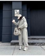 ست زنانه سوییشرت جاگر روبی - تصویر 2