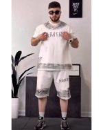 ست مردانه تیشرت شلوارک مانی - تصویر 3