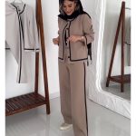 ست زنانه کت کوتاه شلوار بگ مارال