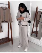 ست زنانه کت کوتاه شلوار بگ مارال - تصویر 3