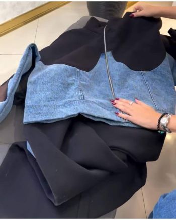 ست زنانه دورس شلوار بگ پرنیان - تصویر 4