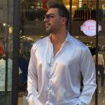 پیراهن مردانه ساتن مدال