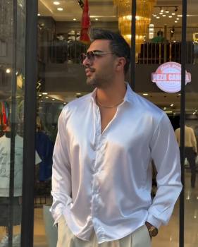 پیراهن مردانه ساتن مدال
