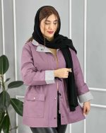 بارانی کوتاه زنانه کمرگت مهرسا