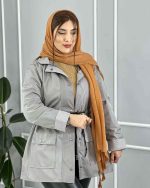 بارانی کوتاه زنانه کمرگت مهرسا