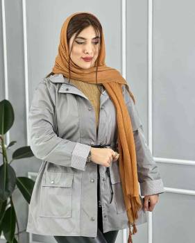 بارانی کوتاه زنانه کمرگت مهرسا