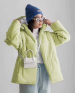 کاپشن دخترانه کوتاه لالیک - تصویر 9