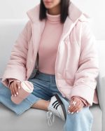 کاپشن دخترانه کوتاه لالیک - تصویر 5