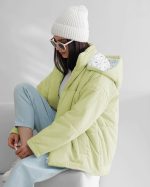 کاپشن دخترانه کوتاه لالیک - تصویر 4