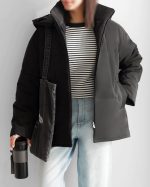 کاپشن دخترانه کوتاه لالیک - تصویر 2