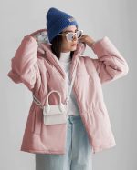 کاپشن دخترانه کوتاه لالیک