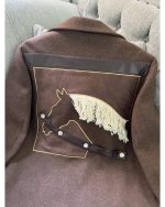 پالتو زنانه کوتاه طرح اسب - تصویر 5