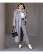 پالتو زنانه بلند نیلماه - تصویر 4