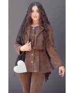 ست زنانه پالتو شلوار ساغر