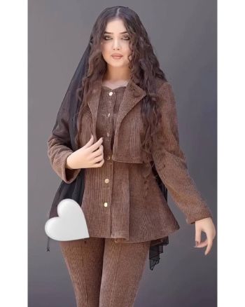 ست زنانه پالتو شلوار ساغر