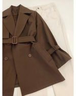 بارونی زنانه کوتاه آیناز - تصویر 7